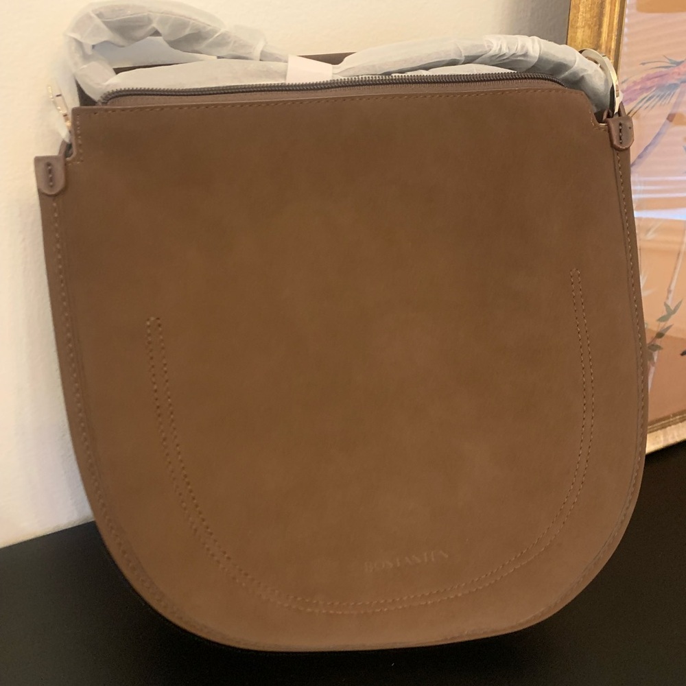 NWT BOSTANTEN Brown Saddle Shoulder Bag